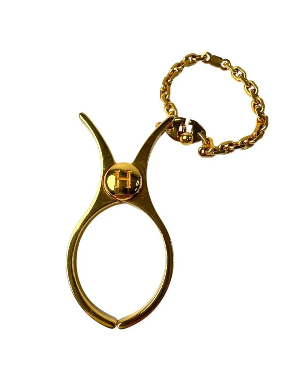 Hermes Phil Glove Holder Gold Charm Gloves
